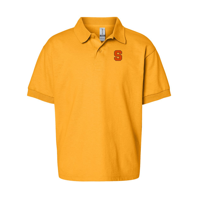 Youth Syracuse Orange Gildan Dry Blend Jersey Polo